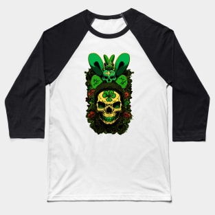 Graffiti Rabbit Skull Baseball T-Shirt